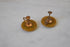 Marbled Green Bakelite Screw Back Earrings